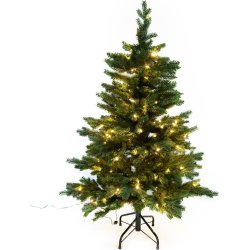 Juletræ LUX inkl. LED lys - 120 cm, Grøn