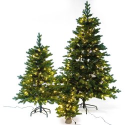 Juletræ LUX inkl. LED lys - 120 cm, Grøn
