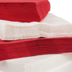 Gastro-Line Frokostserviet, 2-lags, rød, 100 stk.