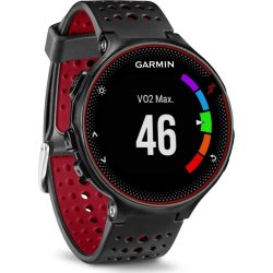 Garmin Forerunner 235, pulsur, sort/rød