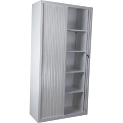 Jalousiskab 1990x1000x435 mm, Stål, Hvid