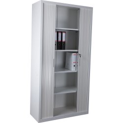 Jalousiskab 1990x1000x435 mm, Stål, Hvid
