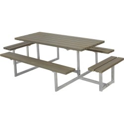 Plus Basic bänkset med påbyggning, Gråbrun