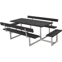 Plus Basic bänkset med ryggstöd | RePlast