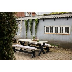 Plus Nostalgi Plankesæt, Sort/Gråbrun