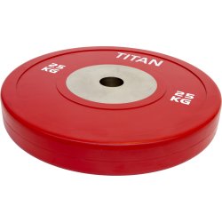 Titan Life Elite bumper Plate, 25 kg