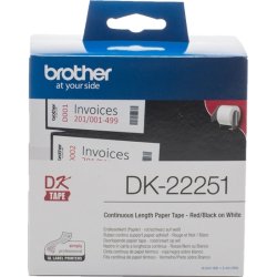 Brother kontinuerlig tape i papper, 62 mm x 15,24 
