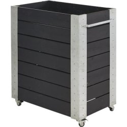 Plus Cubic blomlåda, 87x50x95 cm, svart