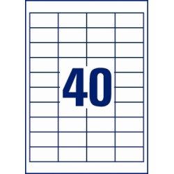 Europe E100 Etiket | 48,5x25,4 mm | 4000 stk.