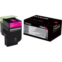 Lexmark 70C0H30 Lasertoner, rød, 3000s