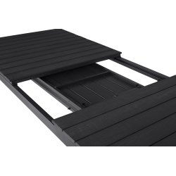 William havebord i sort B95 x L200/250/300 cm