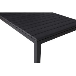 William havebord i sort B95 x L200/250/300 cm