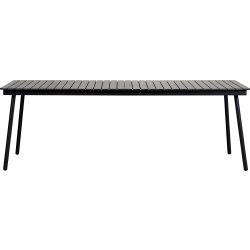 Peter havebord B90 x L223 i sort