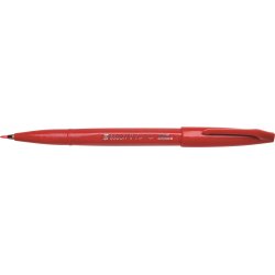 Pentel Brush SES15C Sign Pen, Röd