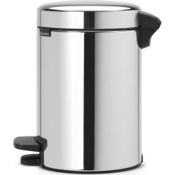 Brabantia NewIcon Pedalspand 3 L, brilliant steel
