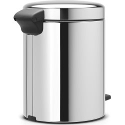 Brabantia NewIcon Pedalspand, 5 L, brilliant steel