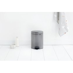 Brabantia NewIcon Pedalspand | 5 L | Platin