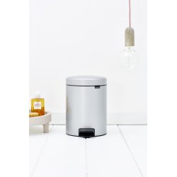 Brabantia Pedalspand, 5 L, metallic grey