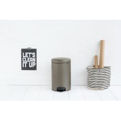 Brabantia NewIcon Pedalspand | 12 L | Platin