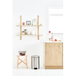 Brabantia Pedalspand, 20 L, matt steel