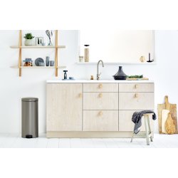 Brabantia NewIcon Pedalspand | 30 L | Platin