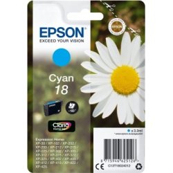 Bläckpatron Epson 18/C13T18024012 Blå 180 sidor