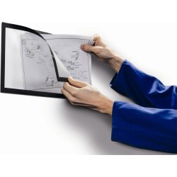 Durable DURAFRAME Magnetic A4 Plus, sort, 2 stk.