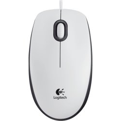 Logitech M100 computermus, hvid