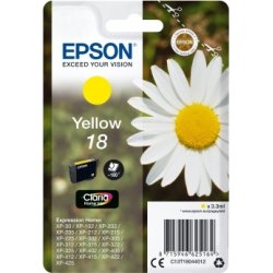 Epson 18/C13T18044022 gul bläckpatron, 180 s med l