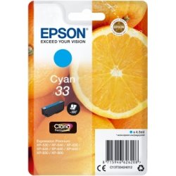 Bläckpatron Epson C13T33424022 Blå
