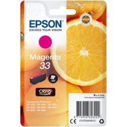 Bläckpatron Epson C13T33434022 Röd