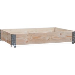 Palleramme i træ 120x80x20 Natur