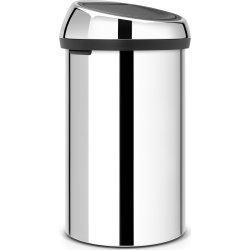 Brabantia Touch Bin 60 L, brilliant steel