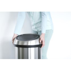 Brabantia Touch Bin 60 L, brilliant steel