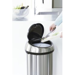 Brabantia Touch Bin 60 L, platinum, FPP lid