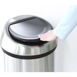 Brabantia Touch Bin 60 L, metallic grey