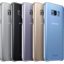 Samsung Galaxy S8+ bagcover, transparent sort