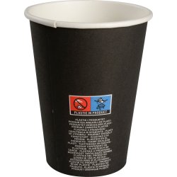 Kaffebæger 36 cl, pap, sort