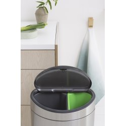 Brabantia Touch Bin | 10 + 23 L | Mat stål
