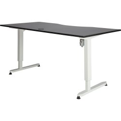 Stay hæve-/sænkebord, 180x90 cm, grå/hvid