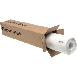 Bantex flipoverpapir 680X930 kvadreret/blank