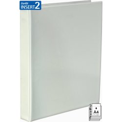 Bantex indstiksringbind 4 D-ringe, 45mm/25mm, hvid
