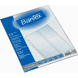 Bantex Visitkortlomme | A4 | 10 stk.