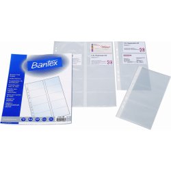 Bantex Visitkortlomme | A4 | 10 stk.