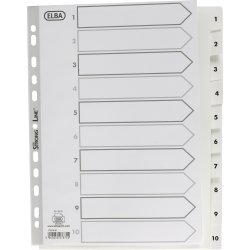 Oxford Register A4 | Plast | Hvid | 1-10