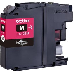 Brother LC12EM bläckpatron, magenta, 1200 s