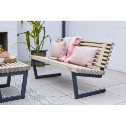 Plus Siesta Trallebænk, Drivtømmer, L 138 cm