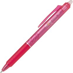 Pilot Frixion Clicker kuglepen, 0,5 mm, rosa