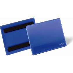 Durable Lagerlommer m/magnet, A6 tværformat blå