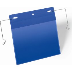 Durable Lagerlommer m/wirebeslag A5 tværformat blå
